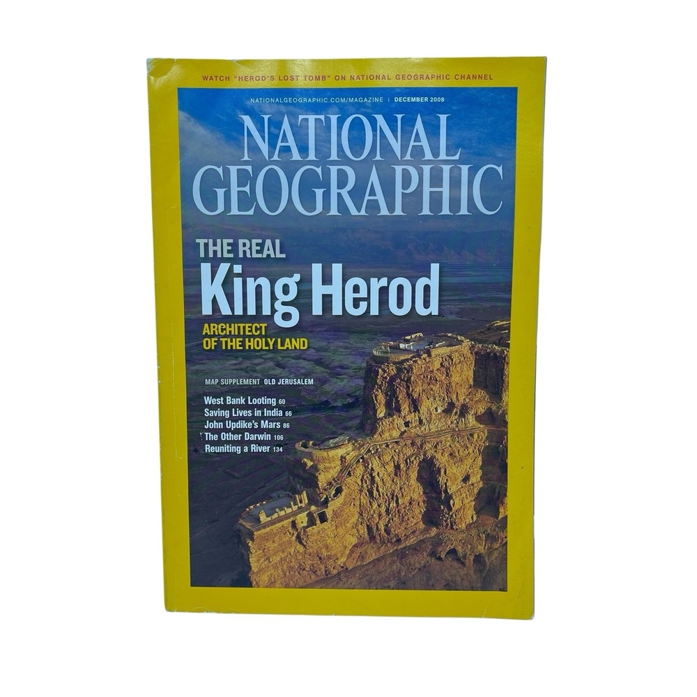 National Geographic Magazine December 2008 King Herd, Darwin, Updike's‎ Mars